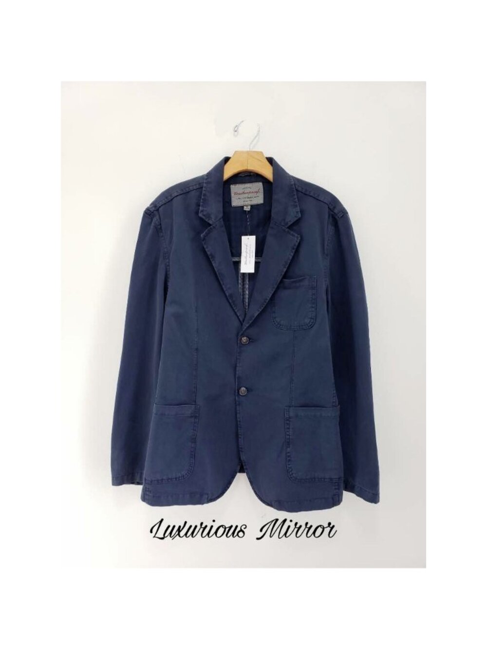 Weatherproof Vintage Distressed Faded Blazer Suit Jacket Cotton Notch Lapel M